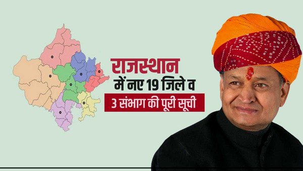राजस्थान में नए जिलों का गठन