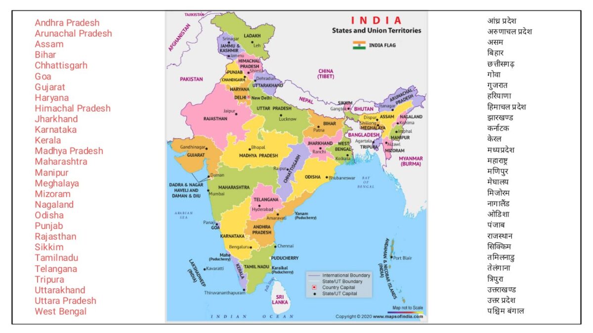 Indian States Name